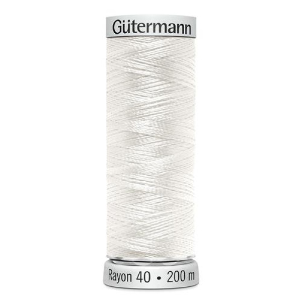 Garen Gütermann Sulky Rayon kleur 1002 machineborduurgaren 200 meter dikte 40 709700