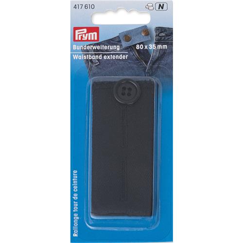 Prym Tailleband verlenger knoop zwart 80x35mm