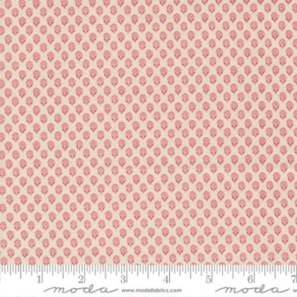 Quiltstof op rol 110 cm breed Moda French General Antoinette 155 13957-11 Pearl - Faded