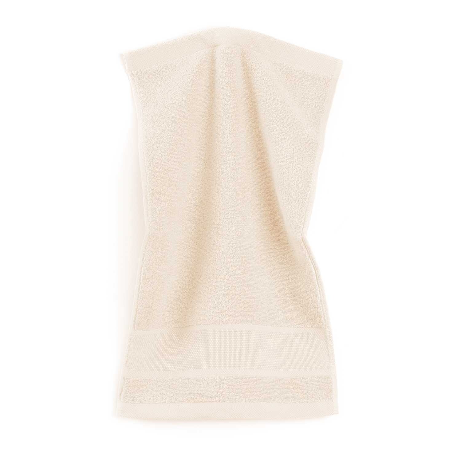 Rico gastendoek met borduurrand 30 x 50 cm kleur Naturel
