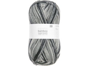 Rico Socks Bamboo Rainbow 4-draads kleur 061 100 gram
