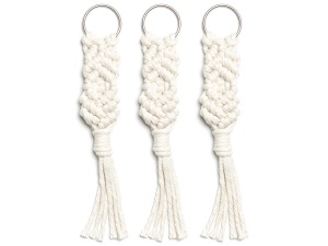 Rico Design Macramé Set Sleutelhanger 3 Stuks 3 x 15 cm