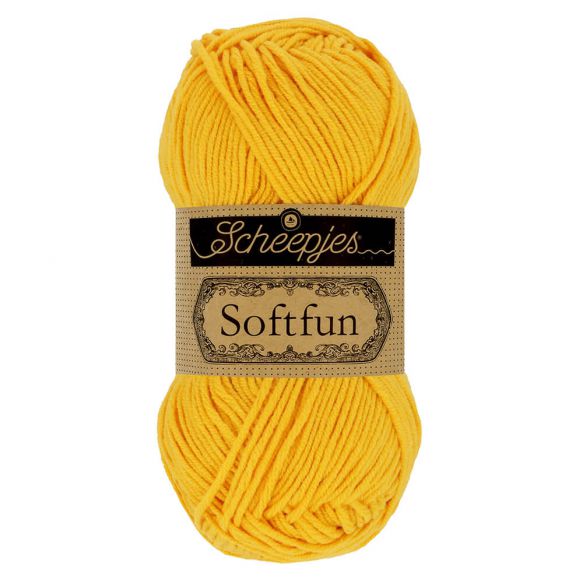 Scheepjes Softfun uni kleur 2634 Blumblebee