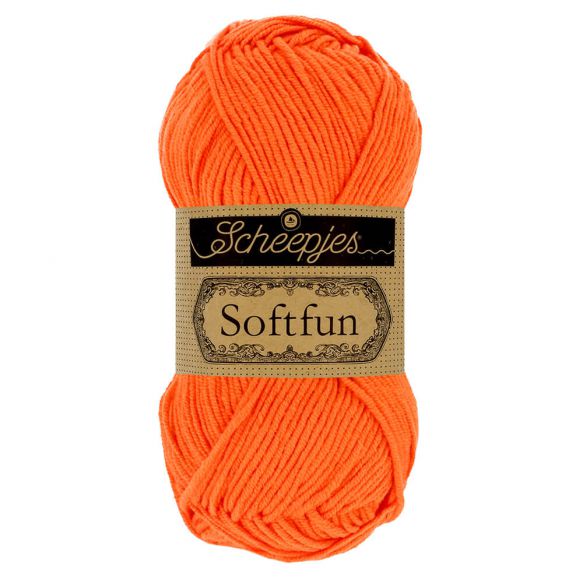 Scheepjes Softfun uni kleur 2651 Pumpkin