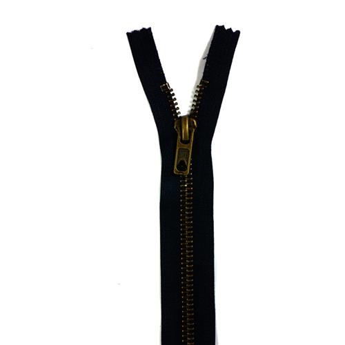 Rits Opti E M60 dubbel deelbaar 70 cm metaal antiek kleur 000 zwart