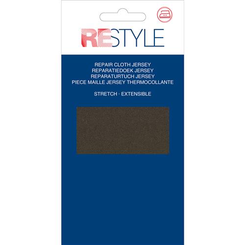 Restyle Jersey Reparatiedoek Kleur 881 Bruin 12 x 45 cm Strech