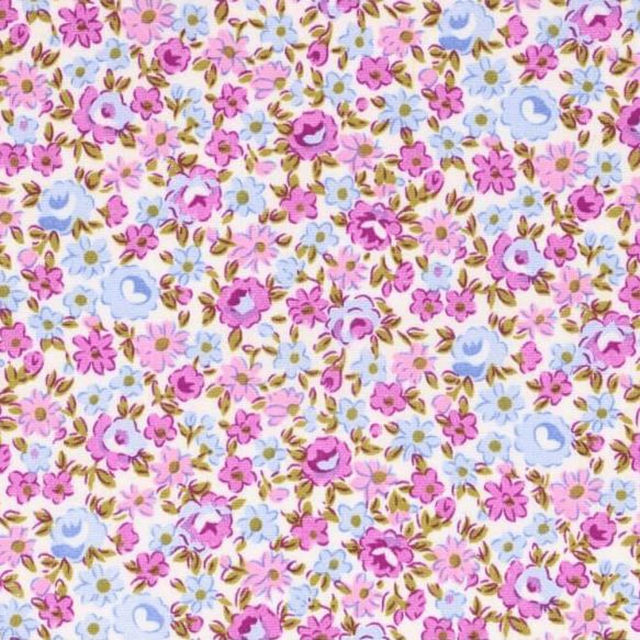 Quiltstof Tissu de Marie Stof bloemen 96056-1 150 cm breed