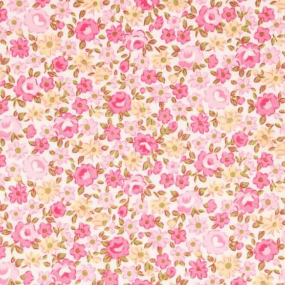 Quiltstof Tissu de Marie Stof bloemen 96056-3 150 cm breed