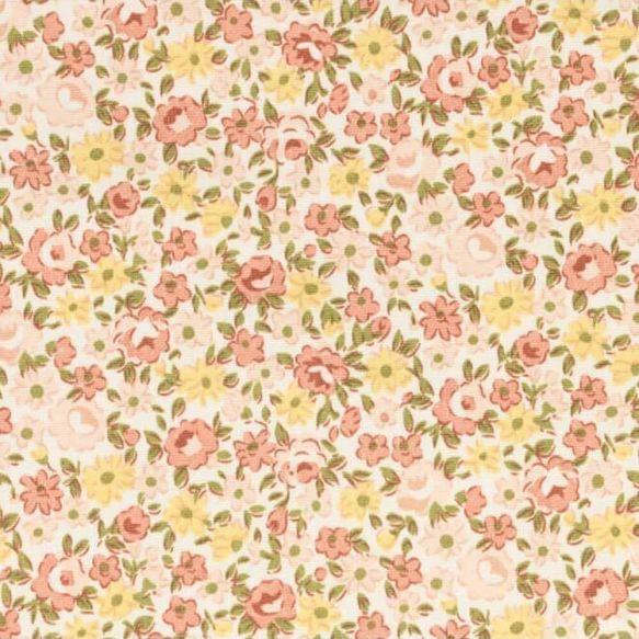 Quiltstof Tissu de Marie Stof bloemen 96056-4 150 cm breed