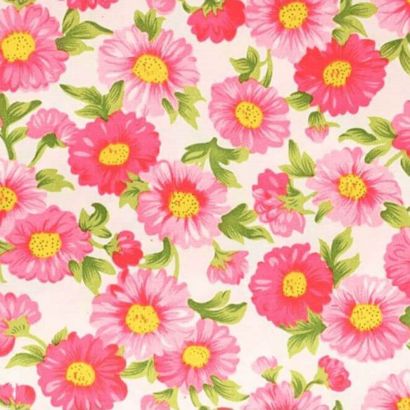 Quiltstof Tissu de Marie Stof bloemen 96069-5 150 cm breed