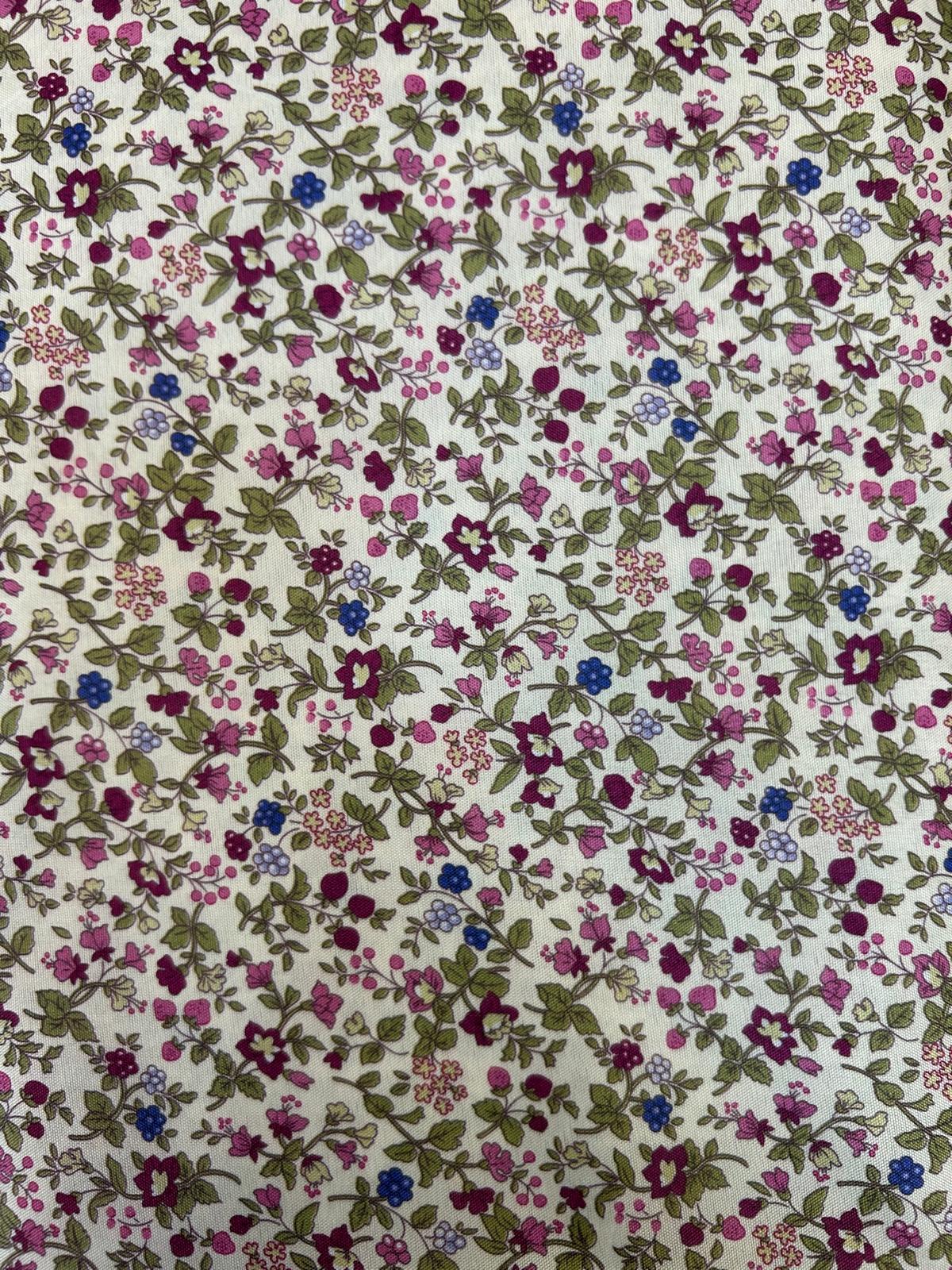 Quiltstof Tissu de Marie Stof bloemen klein 97123-7 150 cm breed