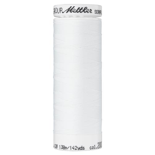 Amann Mettler 7840 Seraflex elastisch naaigaren 130 meter 100% PTT dikte 130 - Kleur 2000 wit