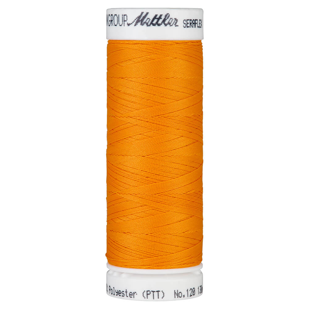 Amann Mettler 7840 Seraflex elastisch naaigaren 130 meter 100% PTT dikte 130 - 0122 Pumpkin