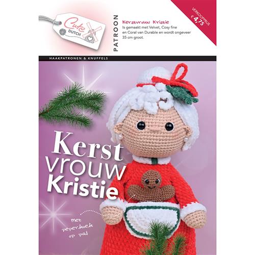 CuteDutch Patroonboekje Kerstvrouw Kristie