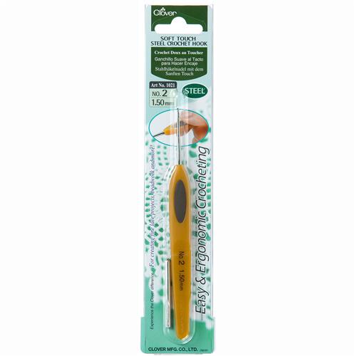 Clover 1021 Soft Touch haaknaald 1.50mm