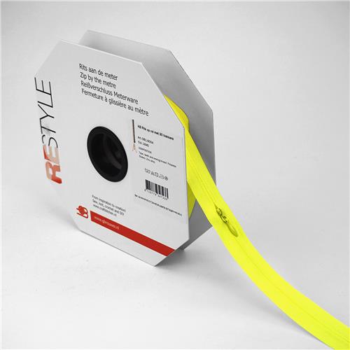 Naadrits S40 4mm kleur 1645 Geel niet deelbaar per meter inclusief 3 schuivers per meter