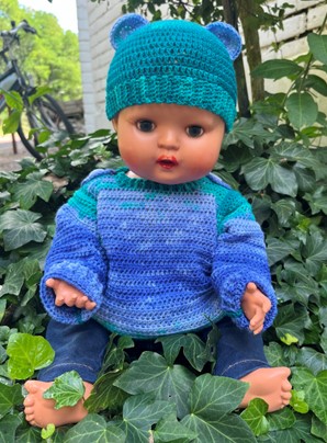 (467) Haakpakket 2439 Baby Muts en Baby Truitje Maan