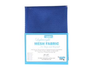 By Annie Mesh Fabric (tassengaas) kleur 209 Blast off Blue 45 x 137 cm