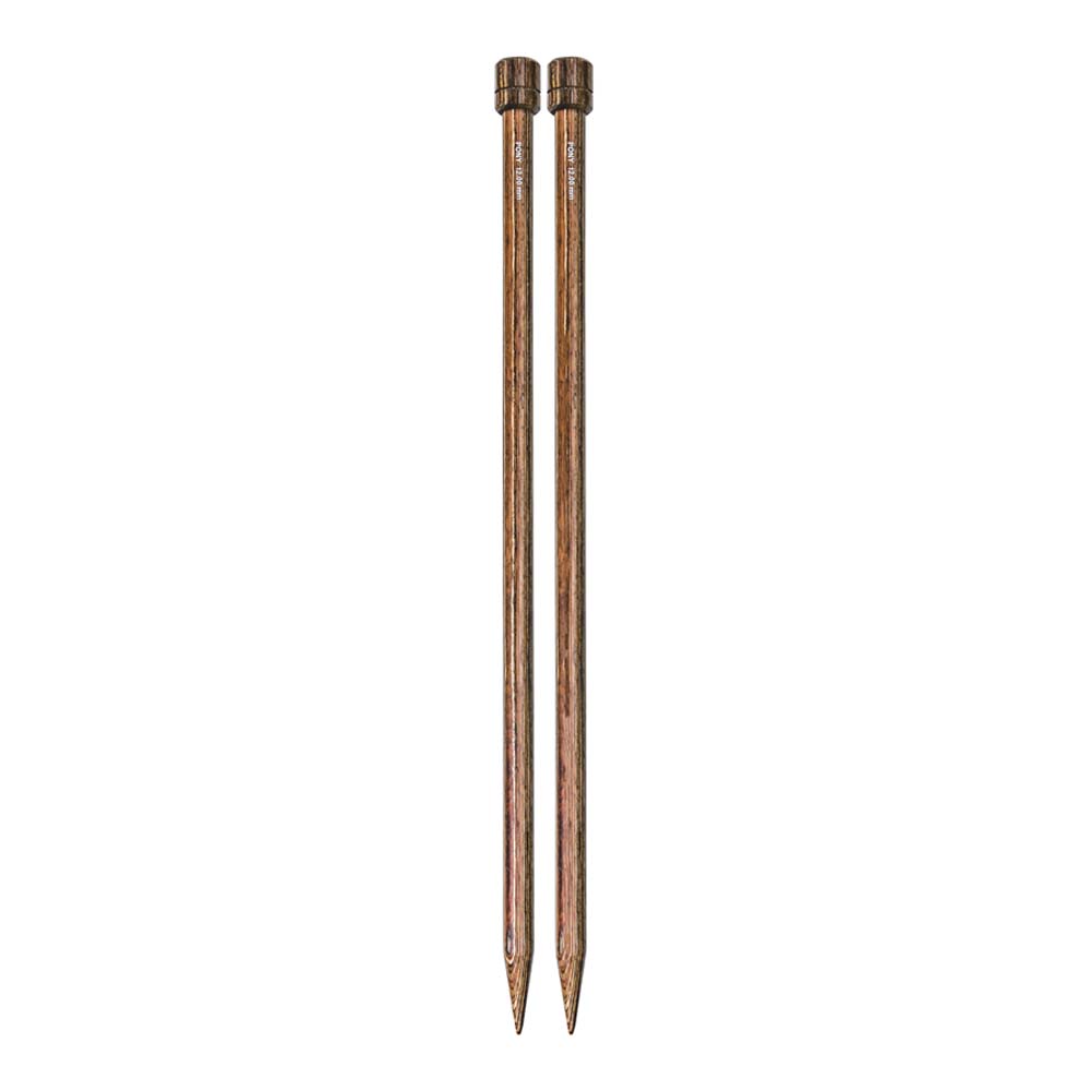 Houten breinaalden 40 cm 12 mm met knop Pony Perfect