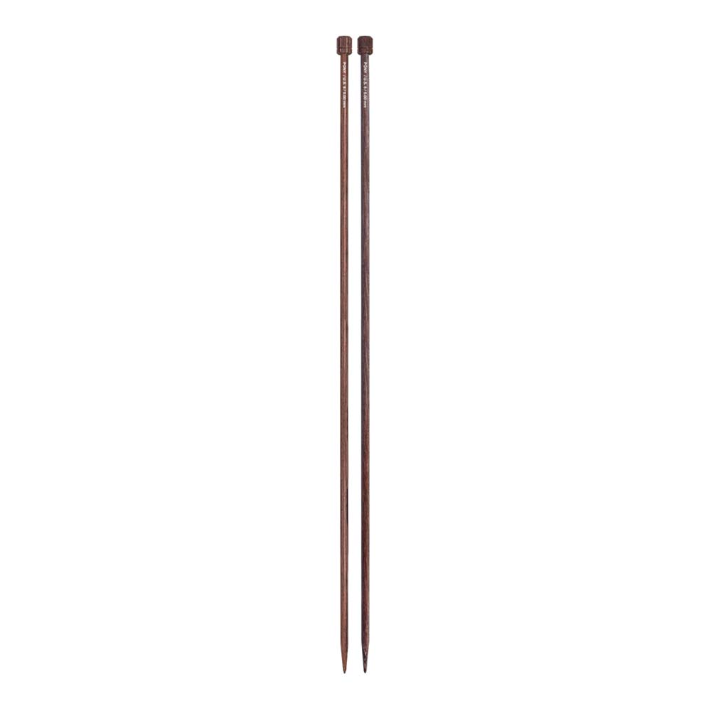 Houten breinaalden 40 cm 5 mm met knop Pony Perfect