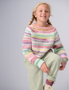 Gehaakte Kinder Trui Lana Grossa Gomitolo Magico & Ecopuno