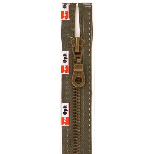 Rits Opti A 9200 M60 bronskleurige metaalrits 6mm niet deelbaar 18 cm Kleur 0542