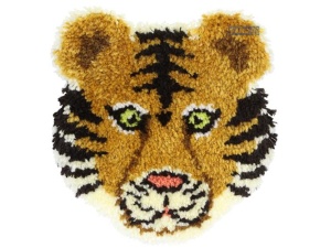 Pako Knoop pakket Dierenkop Tijger wanddecoratie 34 x 31 cm