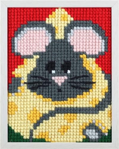 Pako kinderborduurpakket muis 18 x 24 cm