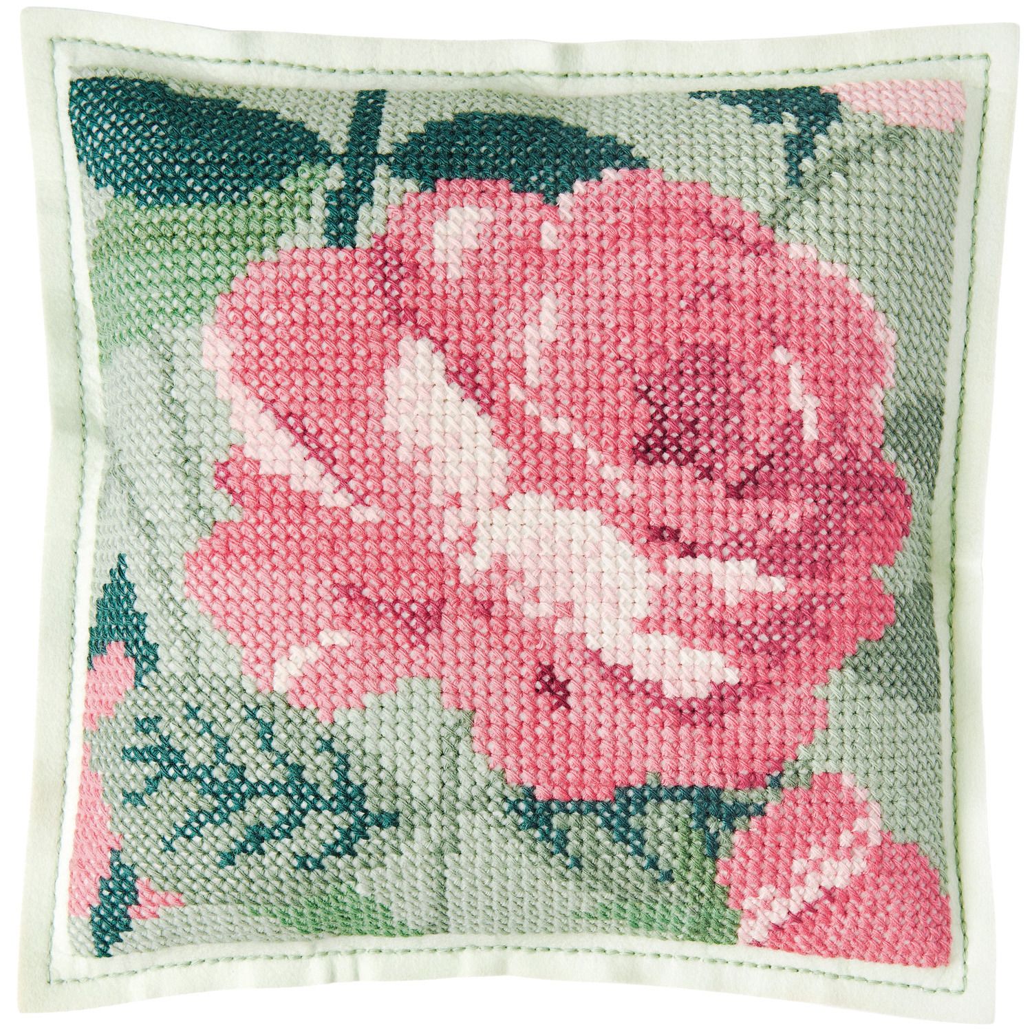 Rico Viltkussen om te borduren Roos 42x42cm