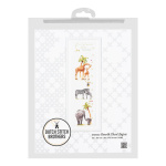 Thea Gouverneur borduurpakket Groeimeter Safari Aida 25 x 110 cm.. - Afbeelding 2