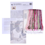 Thea Gouverneur borduurpakket Pioenrozen - Linnen 82 x 19.5 cm.. - Afbeelding 5