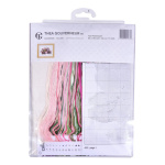 Thea Gouverneur borduurpakket Pioenrozen - Linnen 82 x 19.5 cm.. - Afbeelding 4