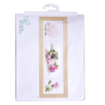Thea Gouverneur borduurpakket Pioenrozen - Linnen 82 x 19.5 cm.. - Afbeelding 3