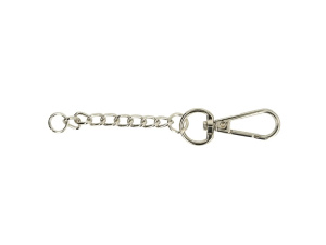 Opry Sleutelhanger met ketting nickel