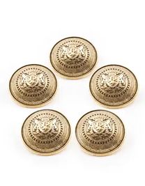 Officiers knopen oud goud 5 stuks 15 mm