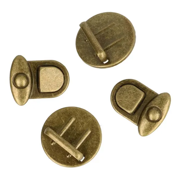 98298-AGO Tassluitingen rond 30x28mm - 10st - AGO Tassluiting rond 30x28mm Goud kleur