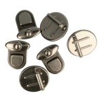 Tassluiting rond 30x28mm Zilver kleur