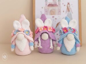 Bunny Gnomes Durable Velvet