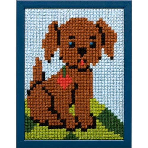 Pako kinderborduurpakket Hondje 18 x 24 cm