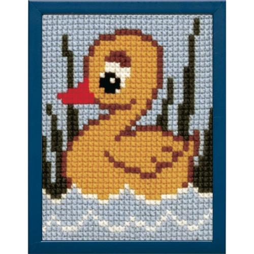 Pako kinderborduurpakket Eendje 18 x 24 cm