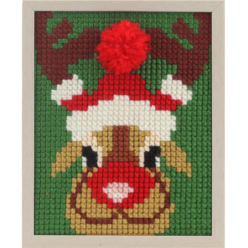 Pako kinderborduurpakket Rendier 18 x 24 cm