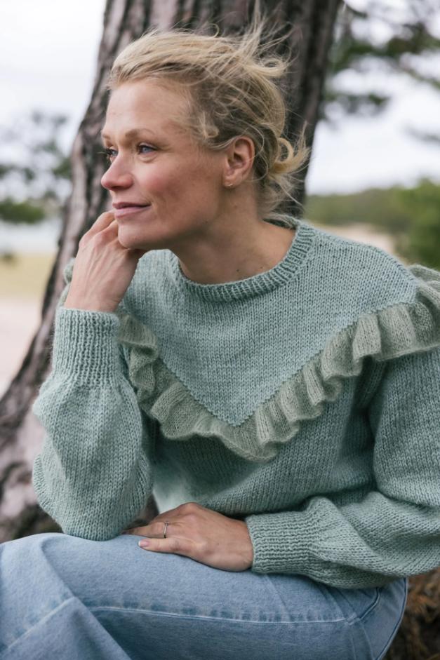 Patroon Novita Aalto Trui kwaliteit Wonder Wool DK en Tuuli