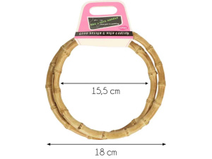 Handvat Bamboo rond 18 cm