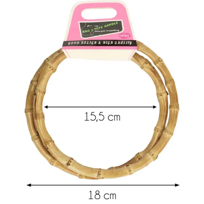 99180-18-1 Handvat Bamboo rond 18 cm