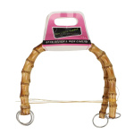 Tasbeugel bamboe 17 cm naturel