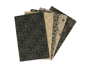 Tissu de Marie 5 quilt lapjes 50x57 cm Mysterious Midnight 965870