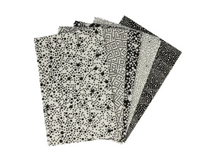 Tissu de Marie 5 quilt lapjes 50x57 cm Original Onyx 965870