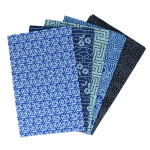 Tissu de Marie 5 quilt lapjes 50x57 cm Serene Sapphire 965870