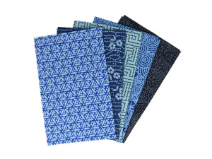 Tissu de Marie 5 quilt lapjes 50x57 cm Serene Sapphire 965870