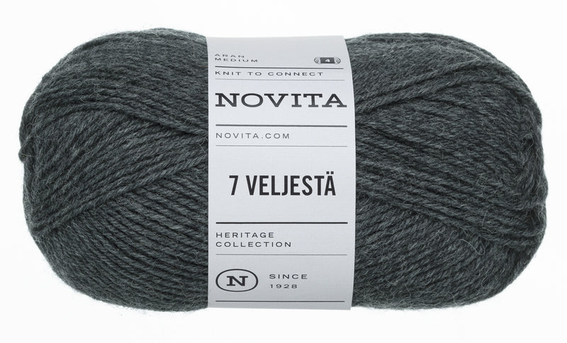 Novita 7 Veljestä 7 Brothers kleur 044 Graphite